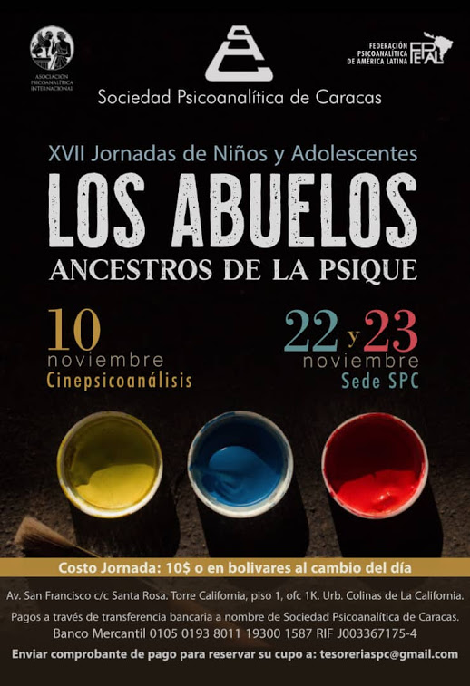 EVENTOS/ XVII JORNADAS DEL DEPARTAMENTO DE NIÑOS Y ADOLESCENTES:  "LOS ABUELOS: ANCESTROS DE LA PSIQUE"