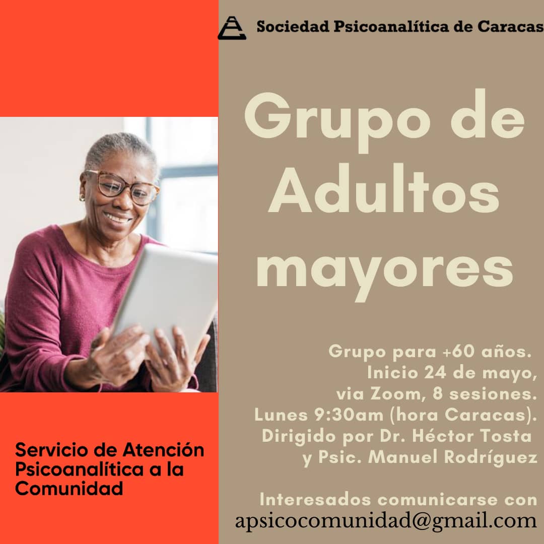 Grupo de Atención Psicoanalítica para Adultos Mayores